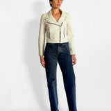 Aken Washed Leather Jacket