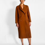 Wool Overshirt Coat with Fringing