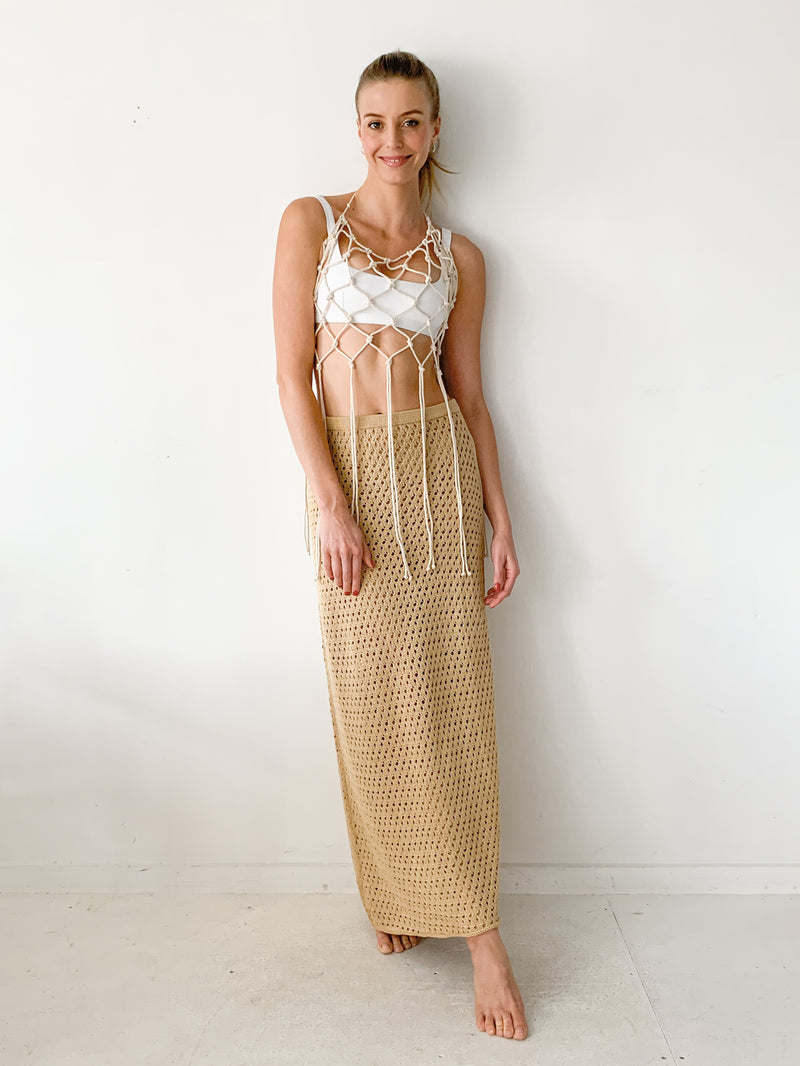 Crocheted Maxi Skirt