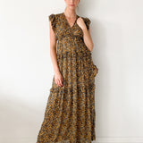 Samanta Ruffled Georgette Maxi Dress