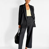 Mid Rise Wide Leg Pant