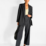 Mid Rise Wide Leg Pant