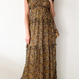 Samanta Ruffled Georgette Maxi Dress