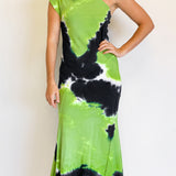 Multi Dye One Shoulder Dress