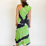 Multi Dye One Shoulder Dress