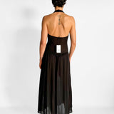 Fluid Jersey Halter Dress