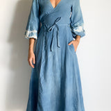 Linen Wrap Dress