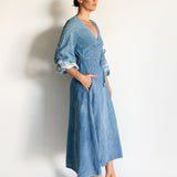 Linen Wrap Dress