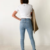 Pinch Waist Skinny Jeans