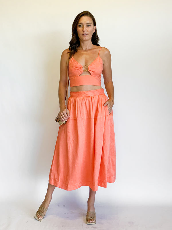 Ariel Scultural Ring Top and Skirt Set