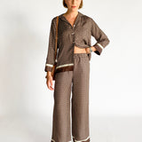 Silk Relaxed Shirt and Pant Set