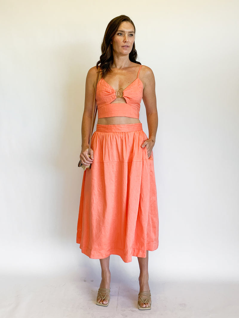 Ariel Scultural Ring Top and Skirt Set