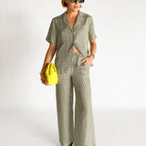 Silk Relaxed Shirt and Pant Set