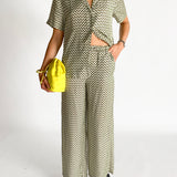 Silk Relaxed Shirt and Pant Set