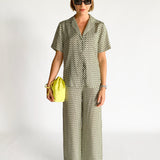 Silk Relaxed Shirt and Pant Set