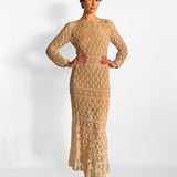 Bianca Crochet Maxi Dress