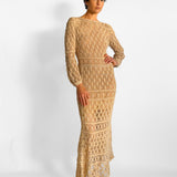 Bianca Crochet Maxi Dress