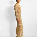 Bianca Crochet Maxi Dress