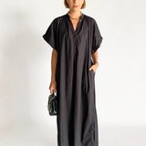 Button Front Djellaba Dress