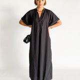 Button Front Djellaba Dress