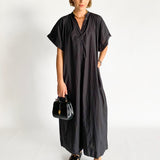 Button Front Djellaba Dress