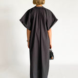 Button Front Djellaba Dress