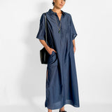 Pop-over Shirt Dress