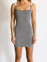 Houndstooth Mini Dress