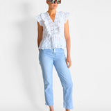 Zoe High Rise Straight Crop Jeans