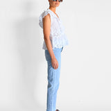 Zoe High Rise Straight Crop Jeans