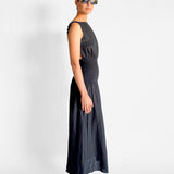 Lorena Open Back Linen Maxi Dress