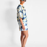 Boxy Collarless Shirt & Short Set