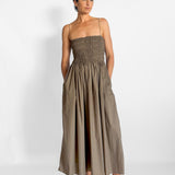 Shirred Bodice Dress