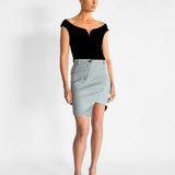 Pied De Poule Houndstooth Mini Skirt