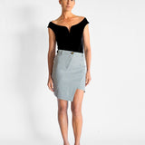 Pied De Poule Houndstooth Mini Skirt