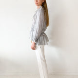 Tulsi Ash Stripe Blouse