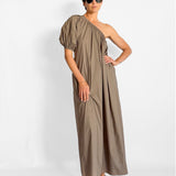 One Shoulder Maxi Dress
