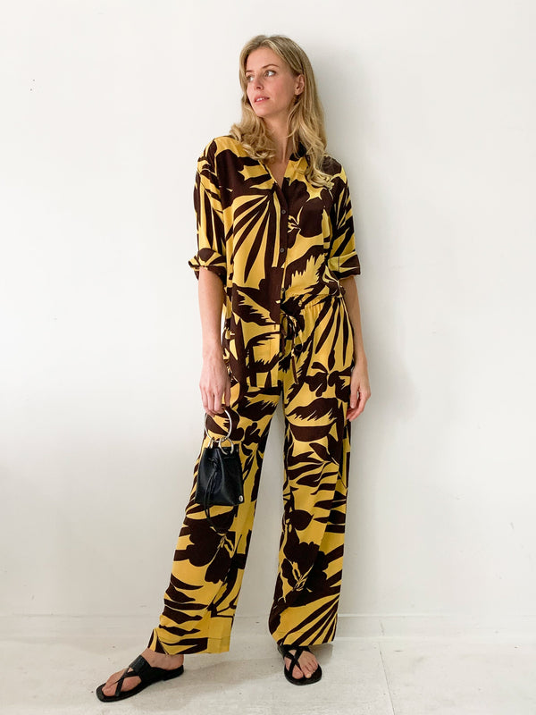 Silk Shirt and Pant Set