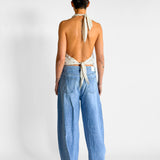 Mid Rise Balloon Jeans
