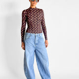 Moon Jersey Second Skin Highneck Top