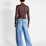 Moon Jersey Second Skin Highneck Top