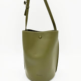 Leather Crossbody Bucket Bag