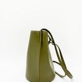 Leather Crossbody Bucket Bag