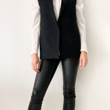 Woven Sleeveless Blazer