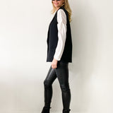 Woven Sleeveless Blazer