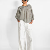Stripe Cocoon Blouse