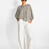 Stripe Cocoon Blouse