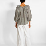 Stripe Cocoon Blouse