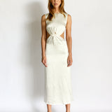 Olympia Silk Draped Maxi Dress