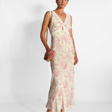 Brisbane Long Lace Trimmed Dress